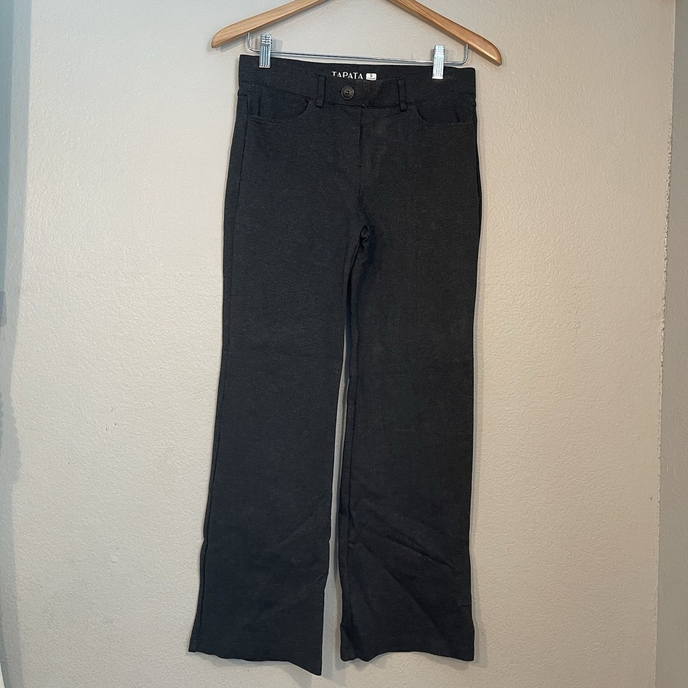 Tapata Womens Small Charcoal Dress Pants High Waist Stretchy Pants Career Work